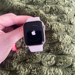 Apple Smartwatch with Light Pink Band